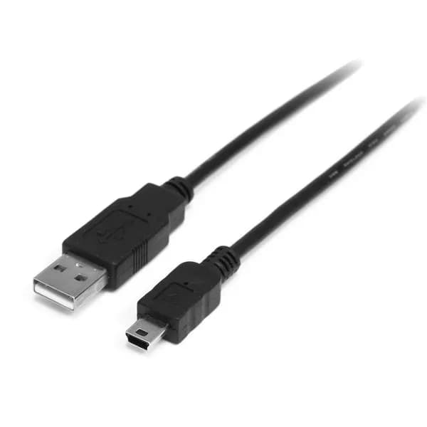 StarTech USB-A – Mini USB -kaapeli, 0,5 m, musta