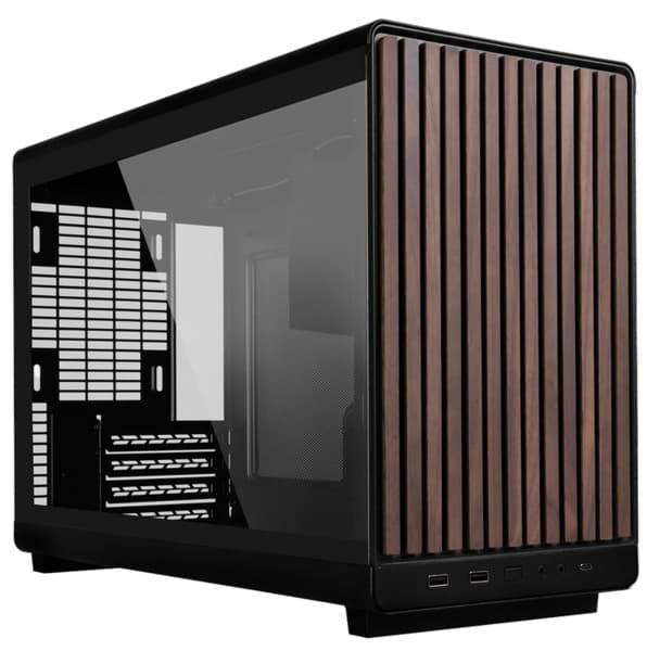 Lian Li A3-mATX Wood Edition-micro-ATX-kotelo ikkunalla, Black Wood Edition