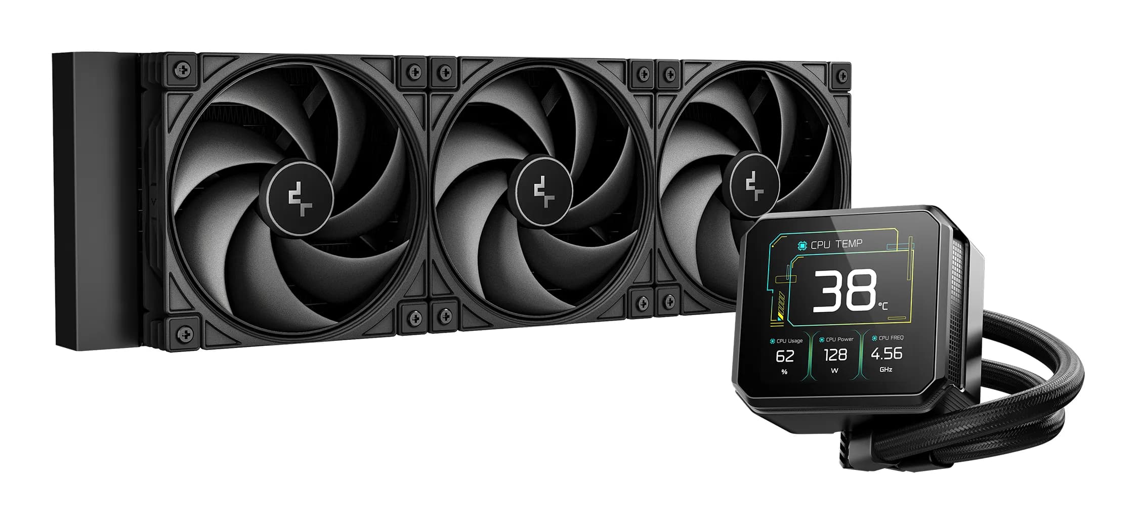 DeepCool SPARTACUS 360 -prosessorin nestejäähdytin - 360 mm - Musta