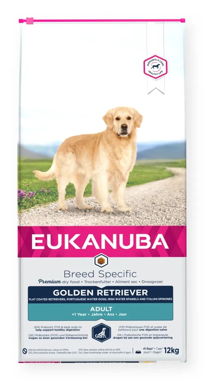 Eukanuba Breed Specific Golden Retriever, Koiran kuivaruoka, Adult, 12 kg