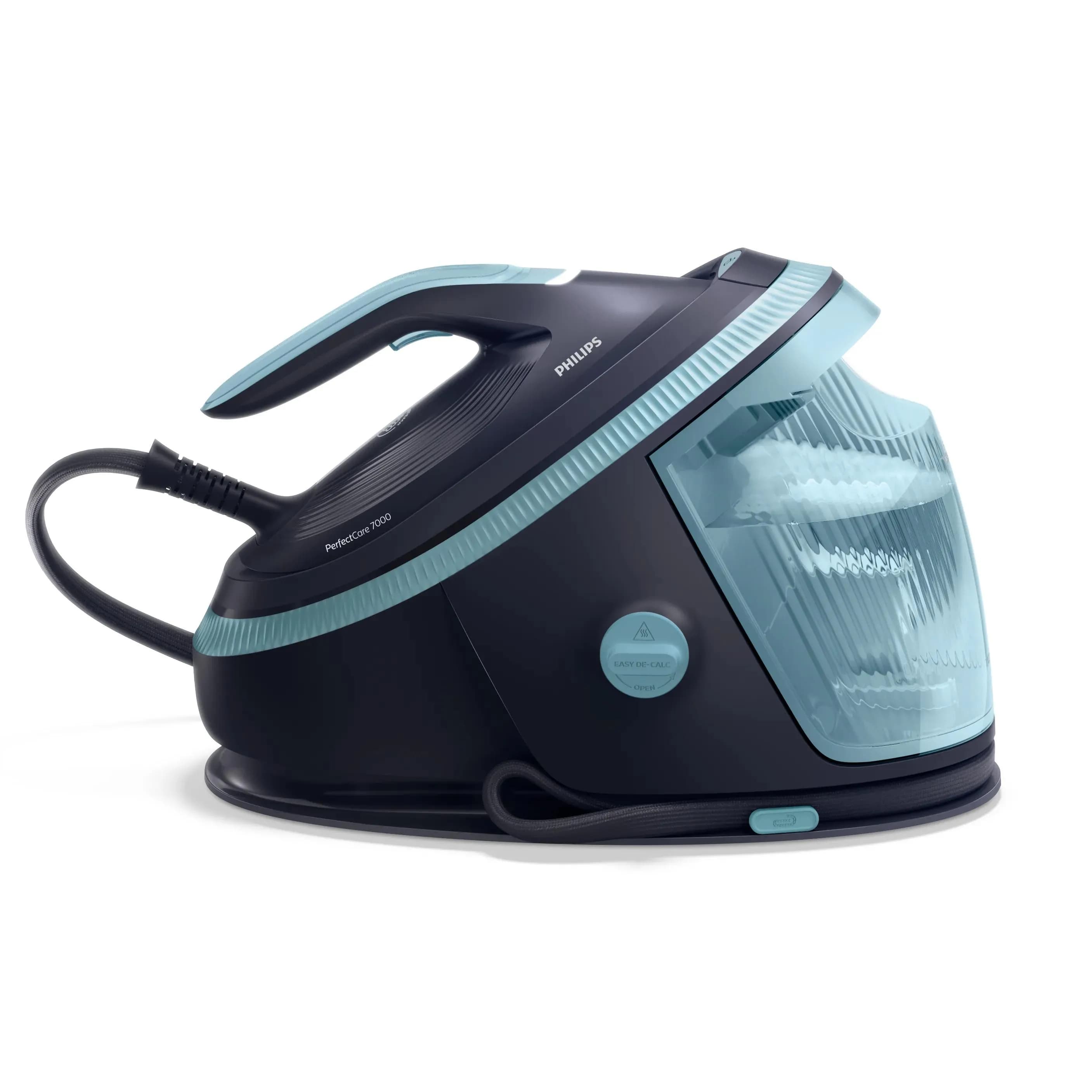 Philips PerfectCare 7000 Series PSG7200/20 -höyrysilityskeskus, 3120 W, 8,5 bar, 1,5 l, Louros Blue, Misty Dawn