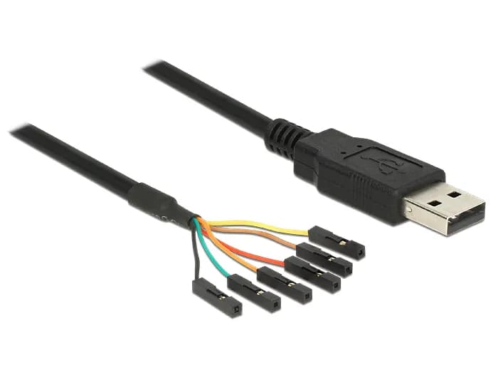 Delock USB 2.0 to Serial TTL Converter with 6 pin header female separa