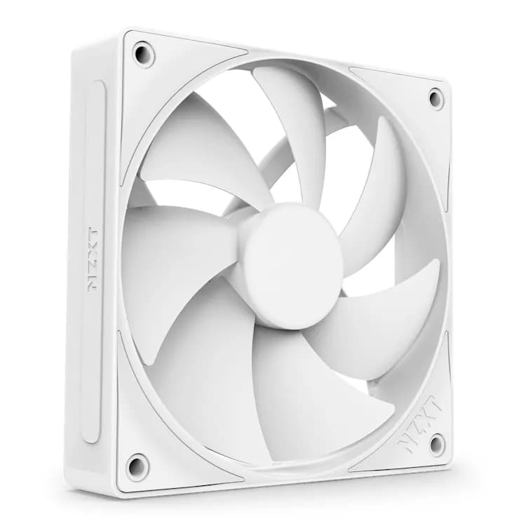 NZXT F140P PWM -tuuletin, nestelaakeri, 140 mm, valkoinen