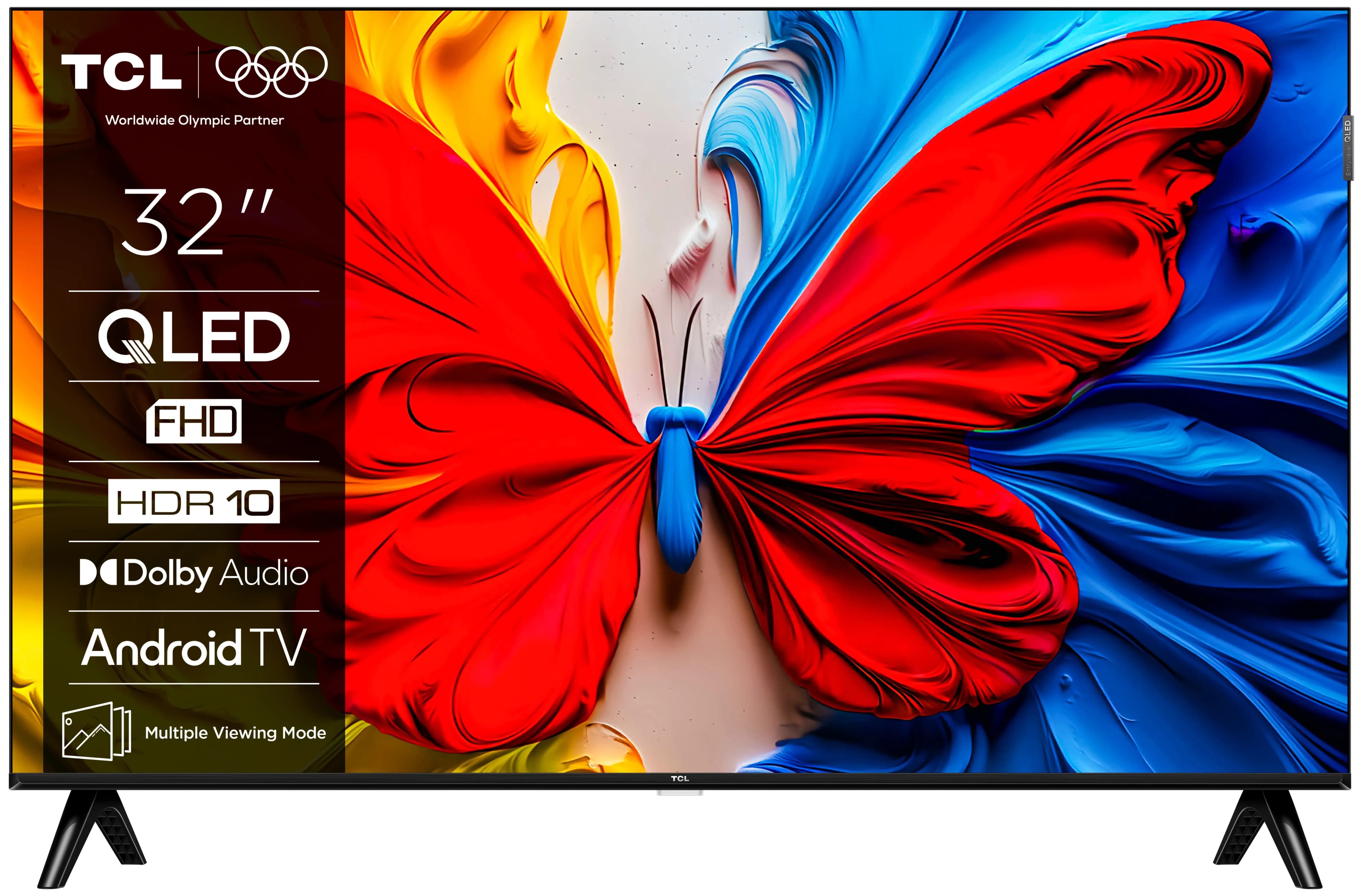 TCL 32S5K 32"" Full HD QLED Android TV, 60 Hz, HDR10, HLG