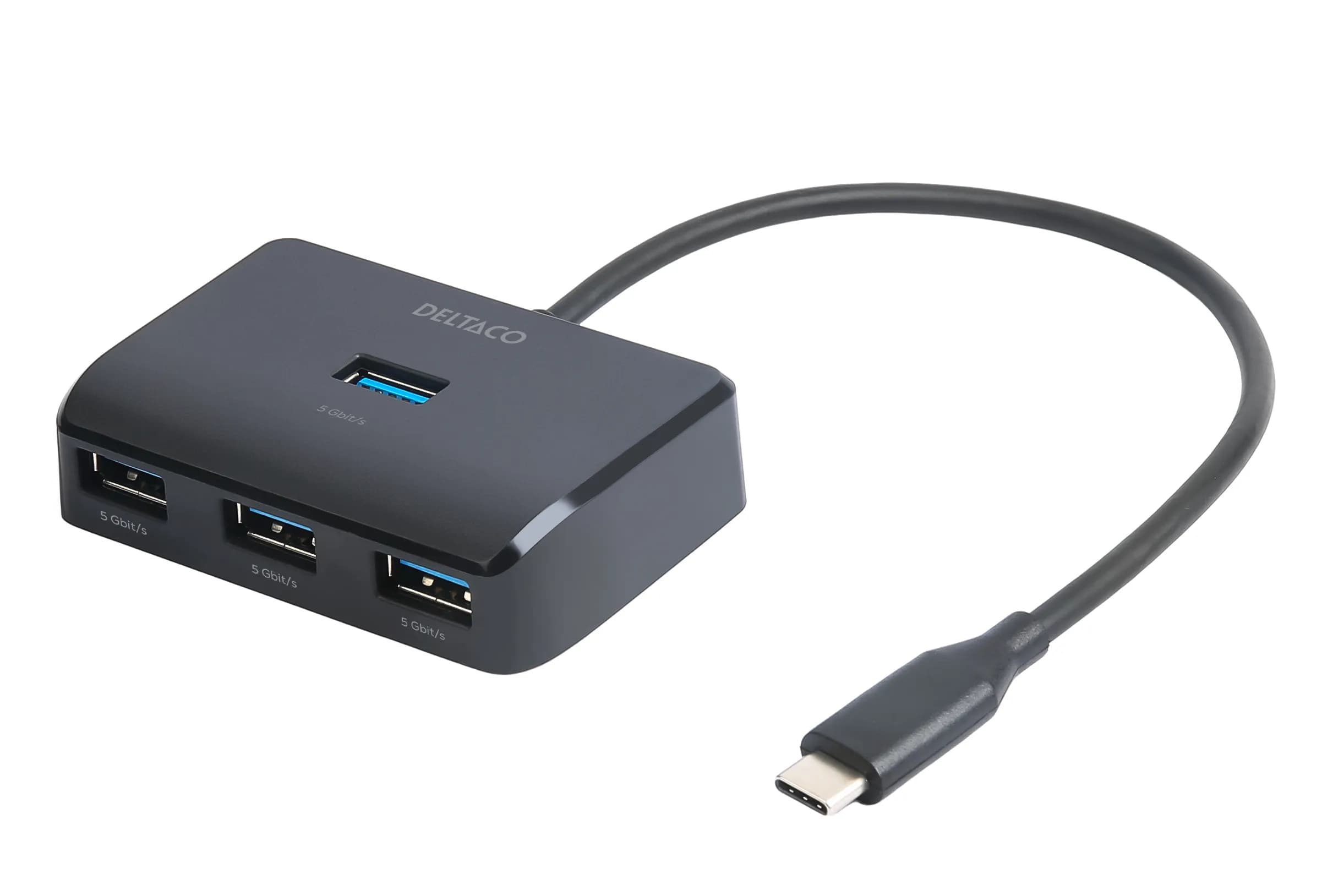 Deltaco 5 Gbps, 4x USB-A -USB-C-hubi
