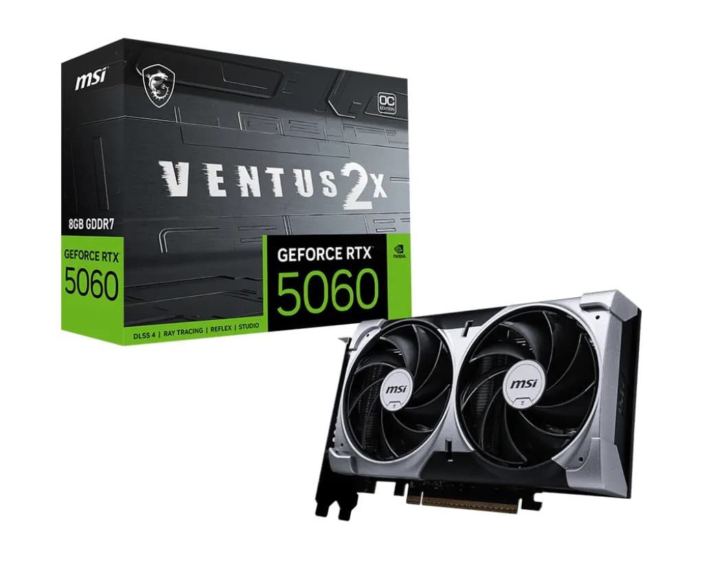 MSI GeForce RTX 5060 VENTUS 2X 8 Gt OC -näytönohjain