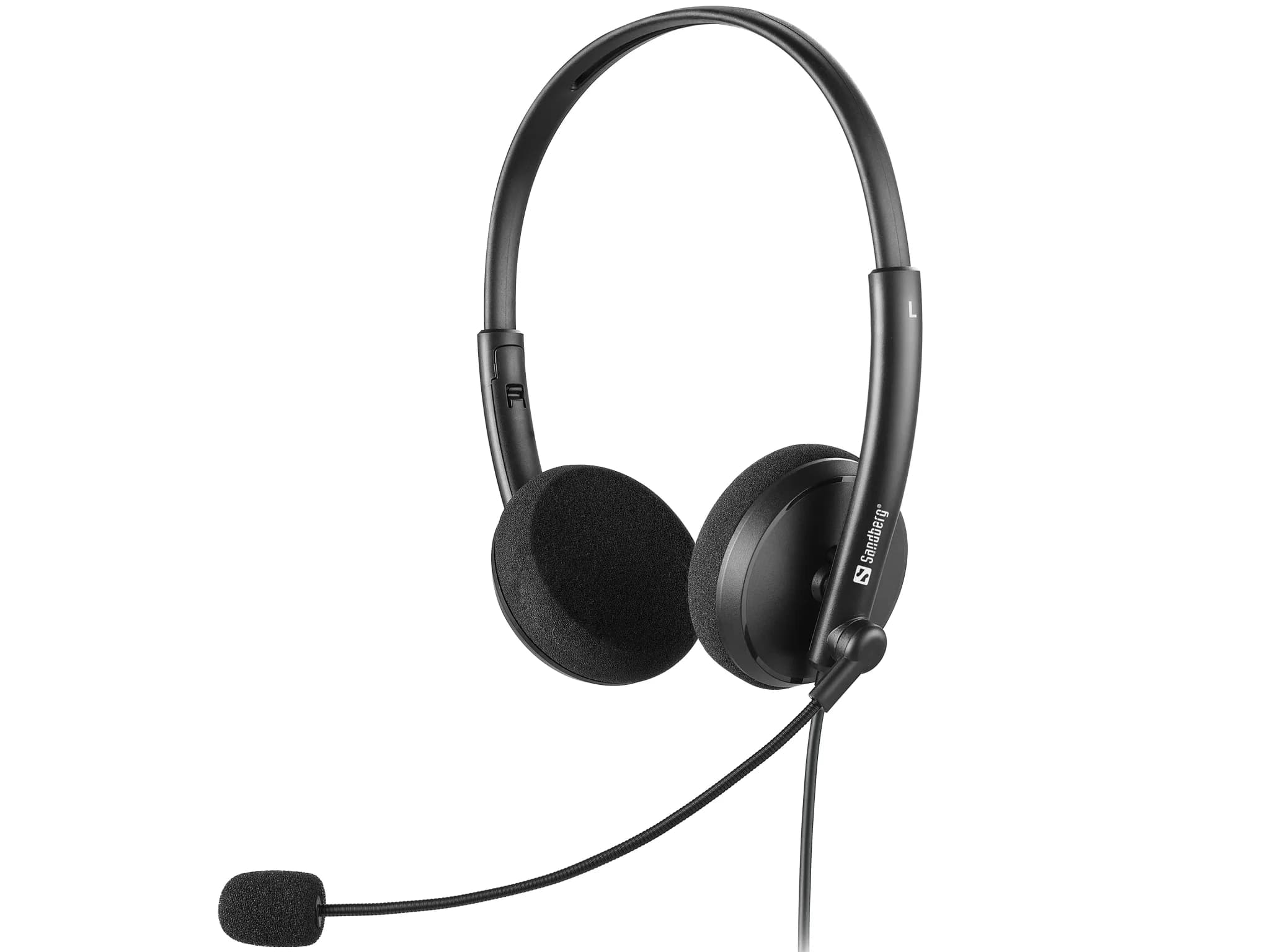 Sandberg MiniJack Office Headset Saver -kuulokemikrofoni, musta