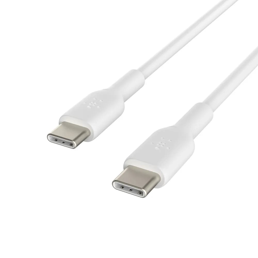 Belkin BoostCharge USB-C -kaapeli, 60 W, 2 m, valkoinen