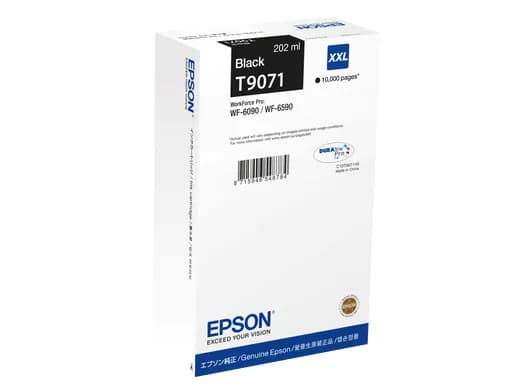 EPSON T9071 XXL-mustekasetti, 202 ml, musta