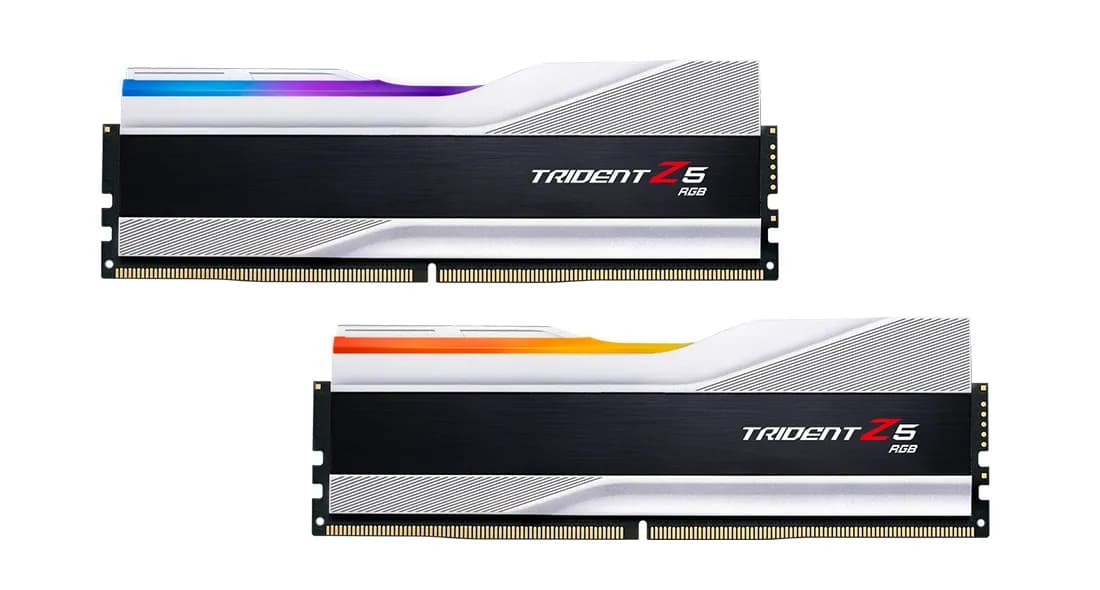 G.SKILL Trident Z5 RGB 32 Gt (2 x 16 Gt) DDR5 5600 MHz, CL36 -muisti, hopea (XMP)