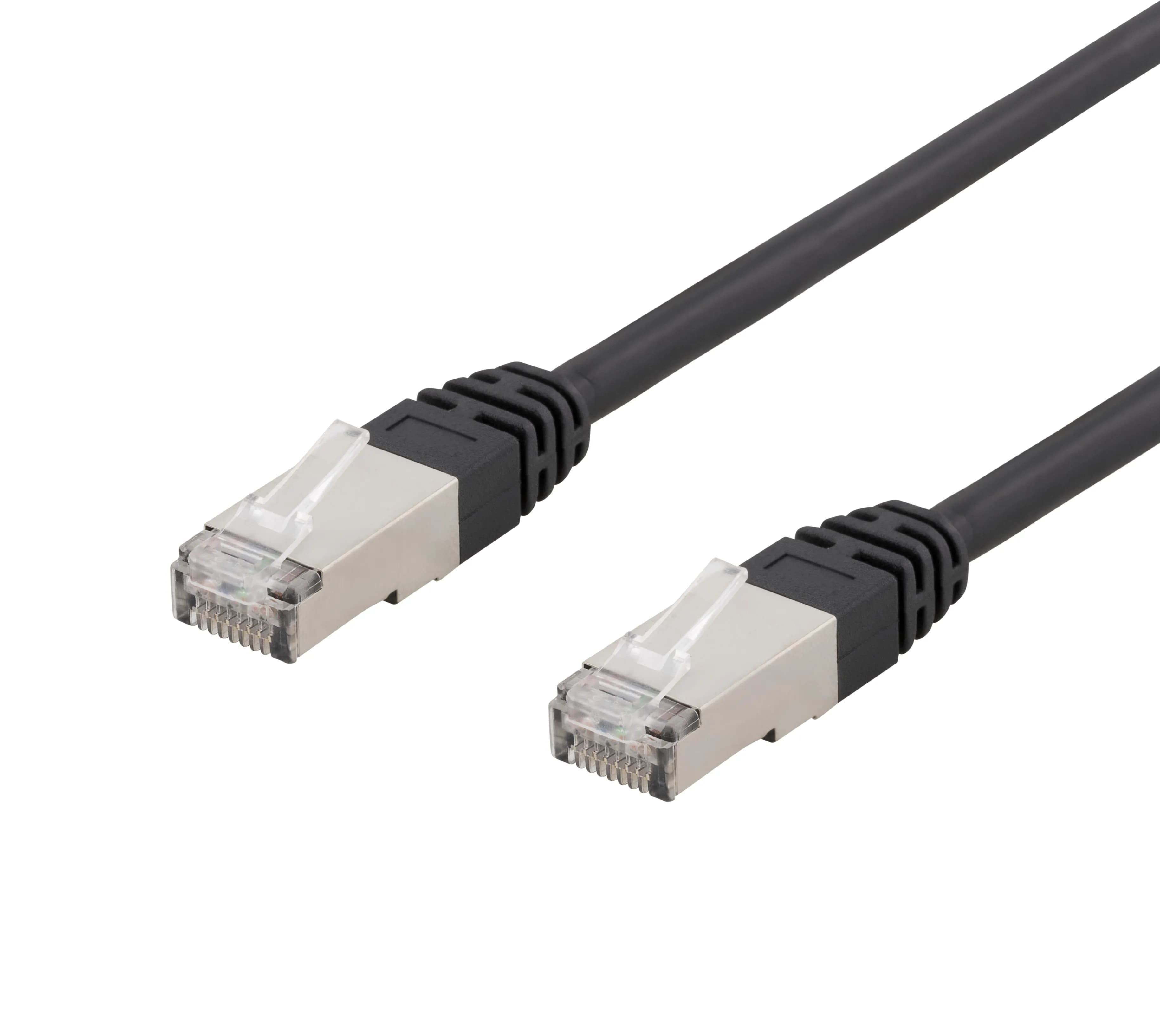 Deltaco Cat6 S/FTP RJ45 5m -verkkokaapeli, musta