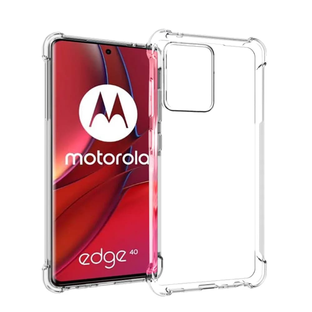 Insmat Impact Cover, Moto Edge 40 5G -suojakuori, Läpinäkyvä