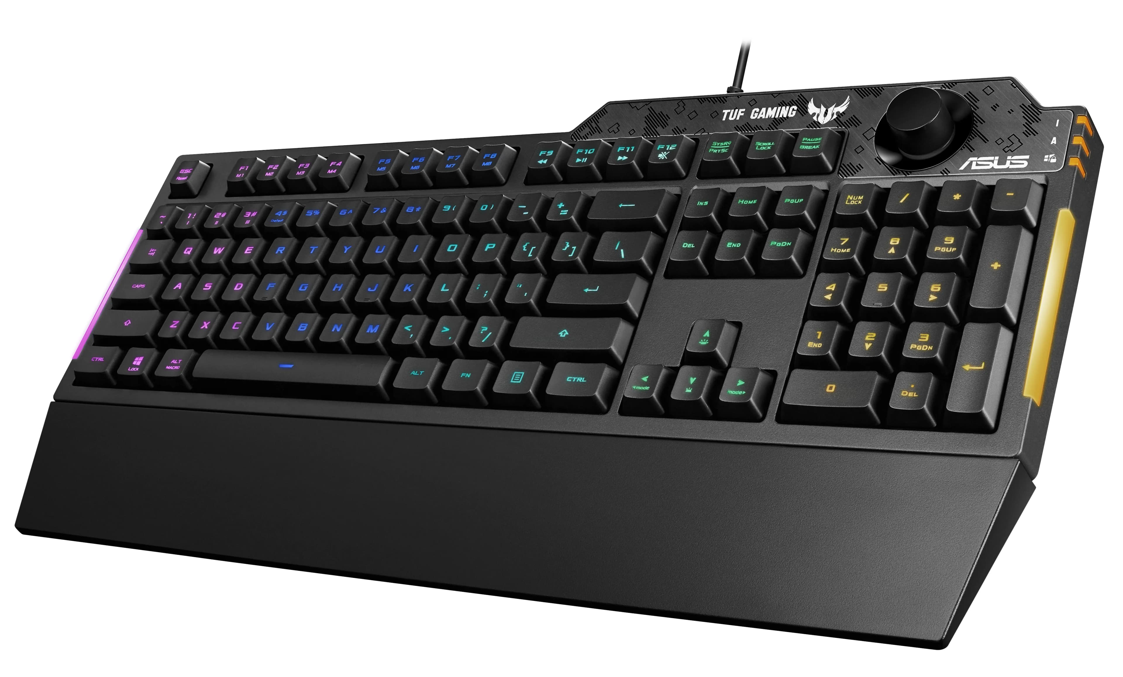 ASUS TUF Gaming K1 -ergonominen pelinäppäimistö, Tactile TUF Gaming, musta