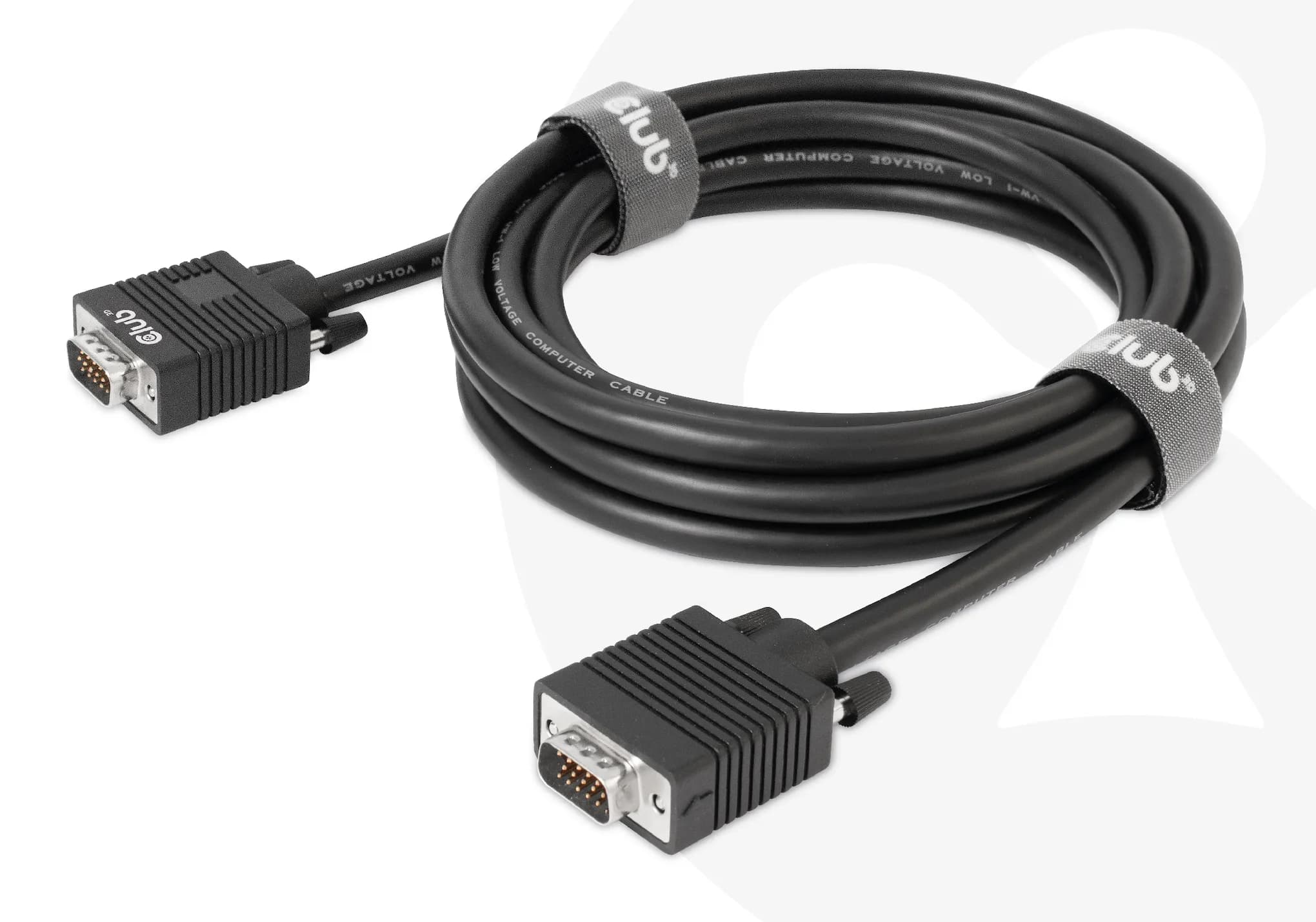 Club 3D Bidirectional VGA -kaapeli, 3 m, musta