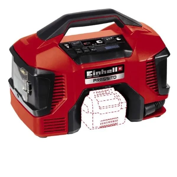 Einhell hybrid PRESSITO, 18Volt / 220Volt -akkukompressori runko