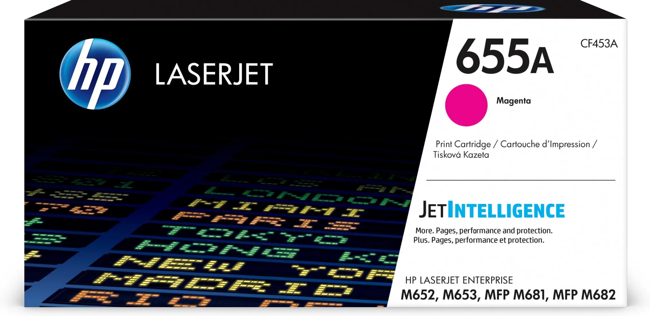 HP 655A-laservärikasetti, magenta