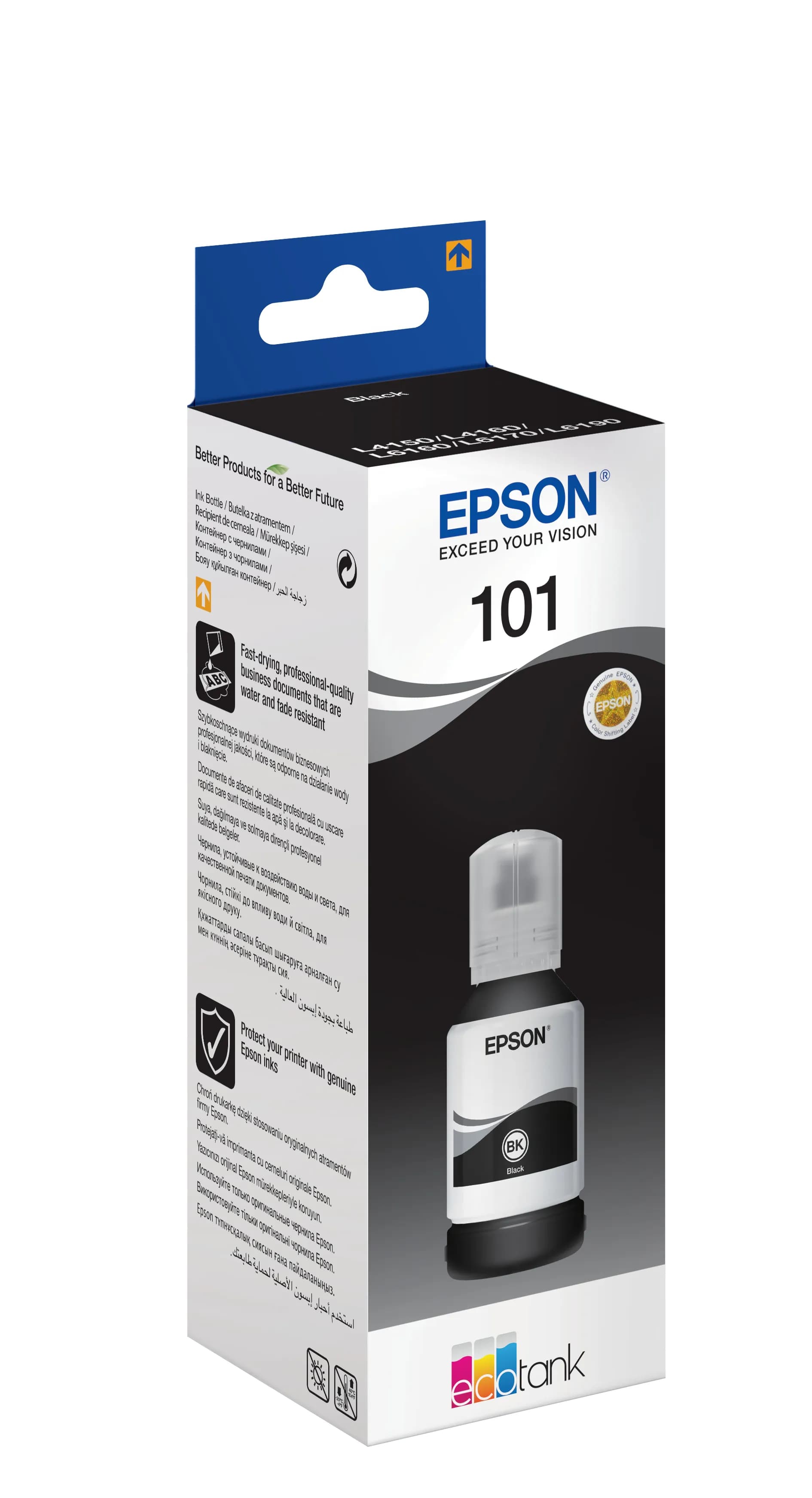 Epson 101 -mustepullo, 127 ml, musta