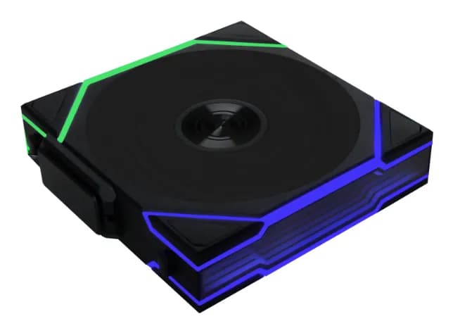 Lian Li UNI FAN TL LCD Wireless, 120 mm, PWM, nestelaakeri, ARGB -tuuletin, musta