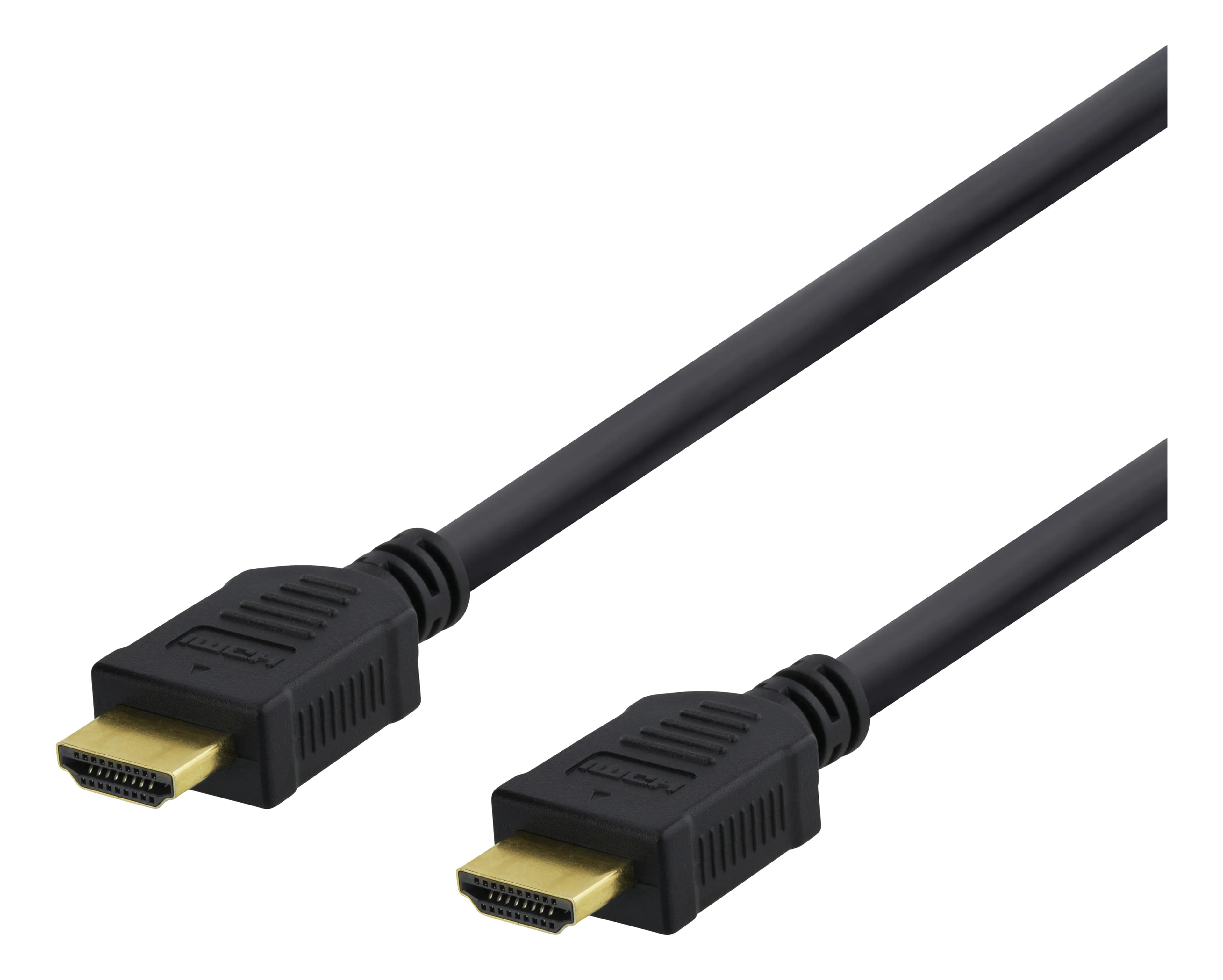 Deltaco HDMI 1.4 High-Speed -kaapeli, 4K, jossa Ethernet, 10 m, musta