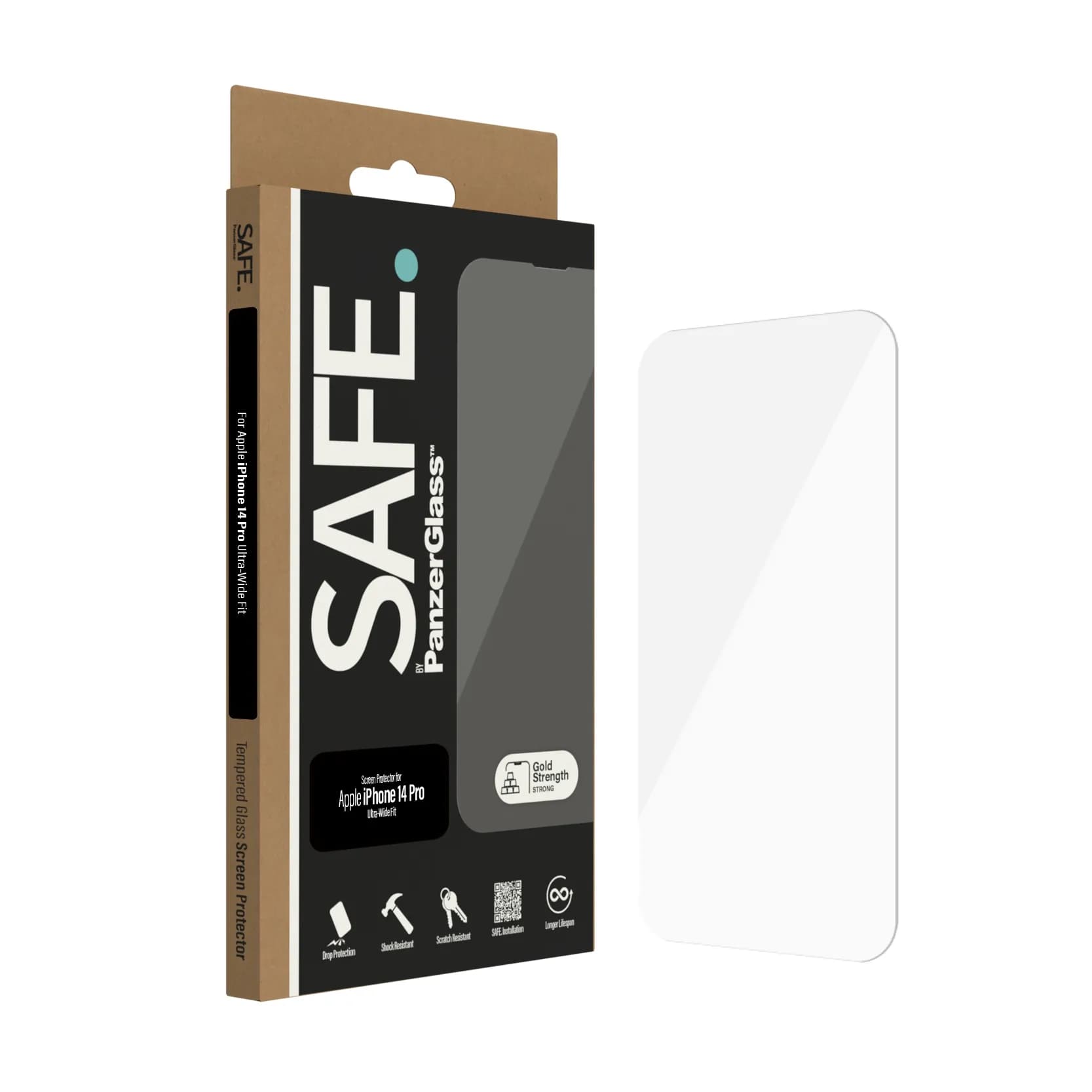 PanzerGlass SAFE Ultra-Wide Fit, iPhone 14 Pro -panssarilasi