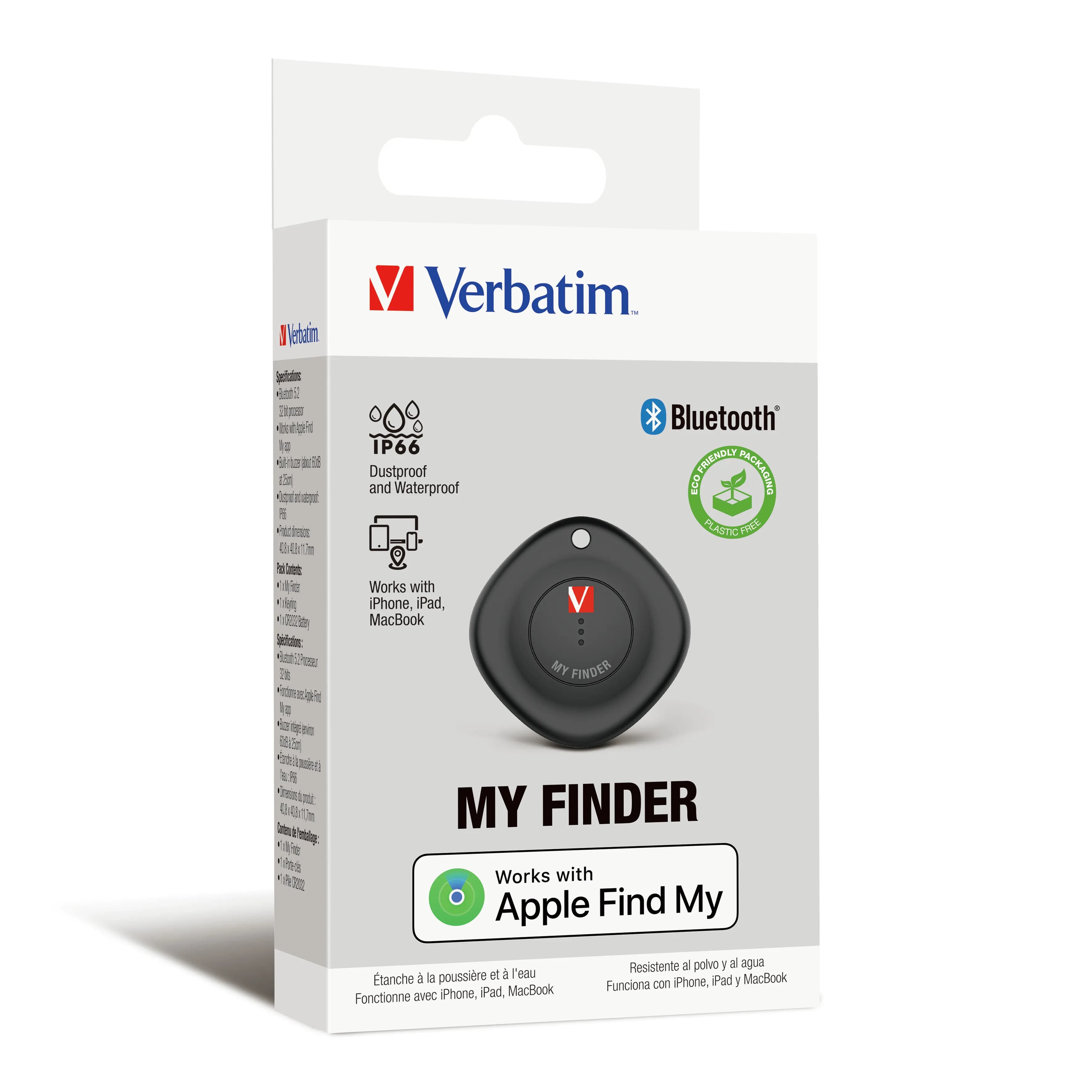 Verbatim My Finder Bluetooth -paikannin, Musta