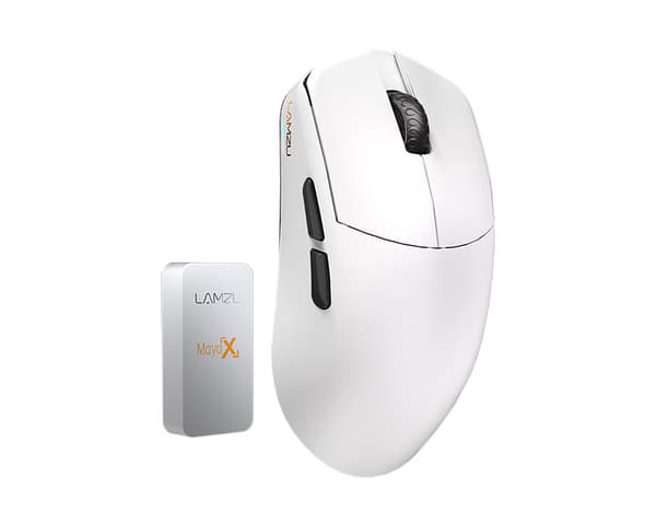 Lamzu Maya X 8K -langaton pelihiiri, Cloud White