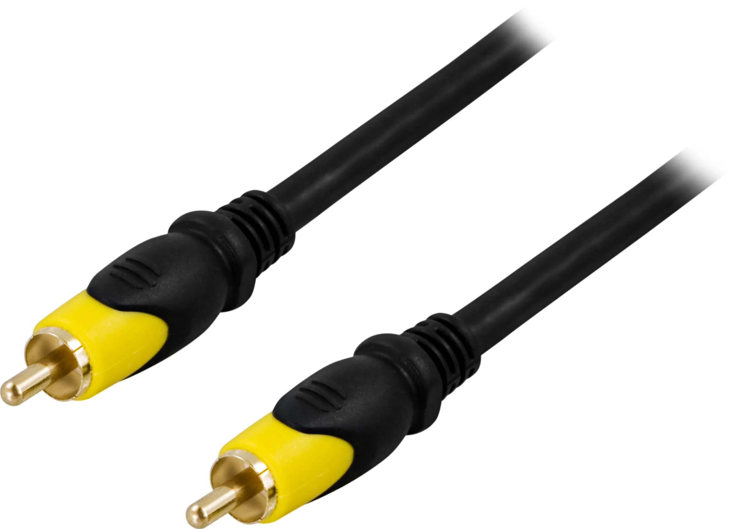 Deltaco MM-103 RCA -audiokaapeli, 10 m, musta