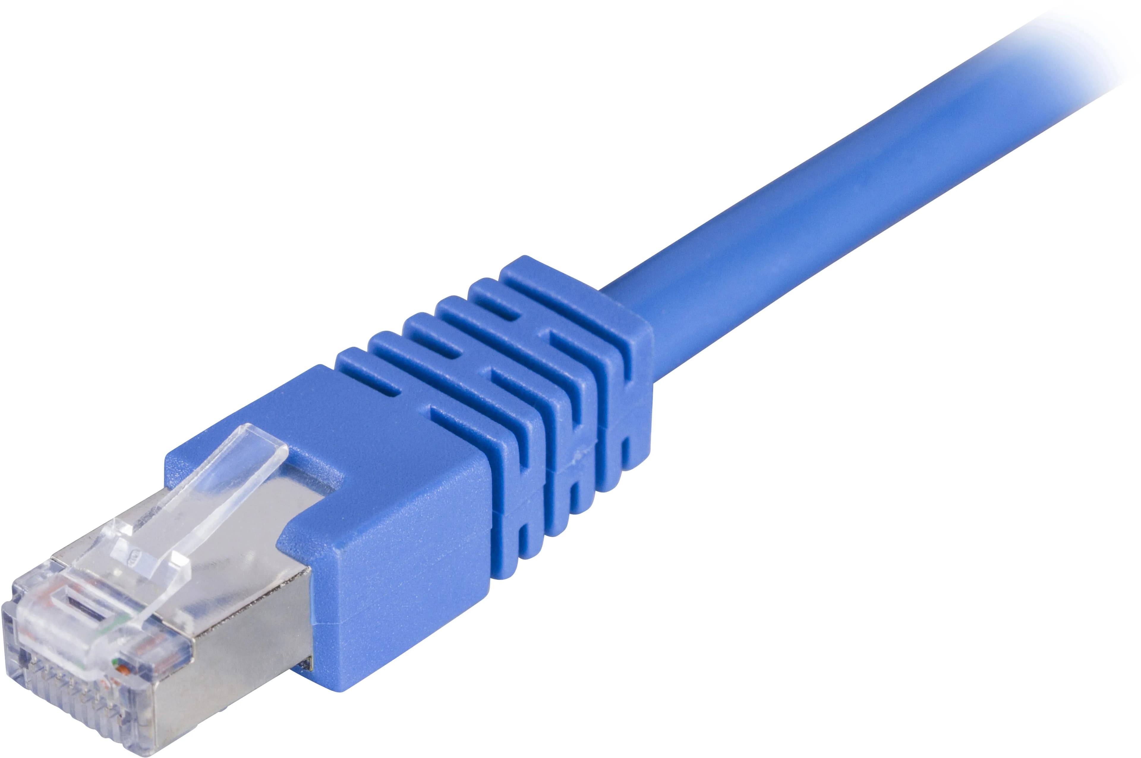 Deltaco Cat6 F/UTP RJ45 1.5m -verkkokaapeli, sininen