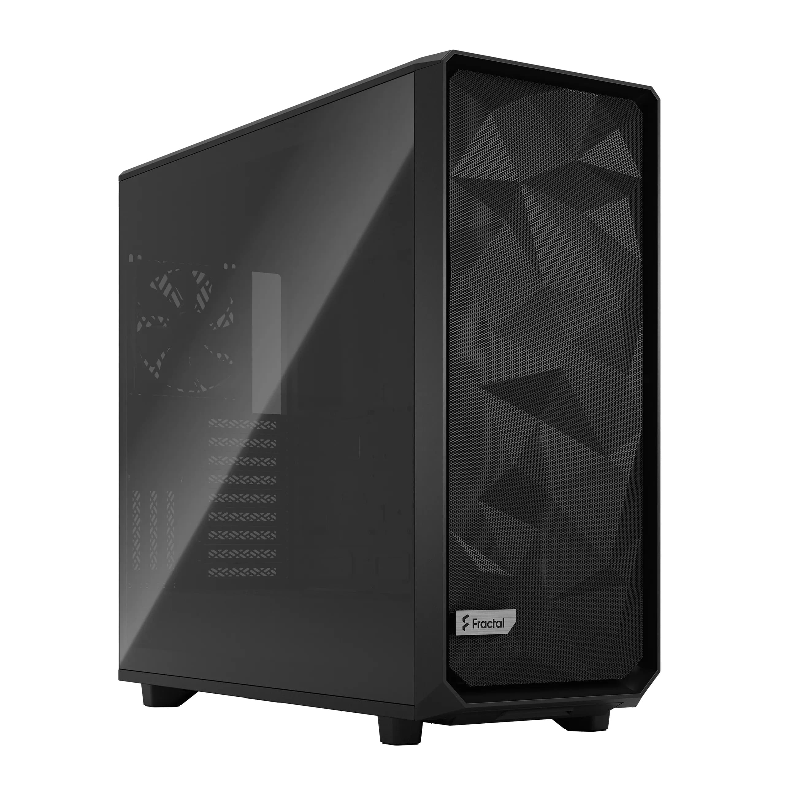 Fractal Design Meshify 2 XL -täystornikotelo vaalealla ikkunalla, musta