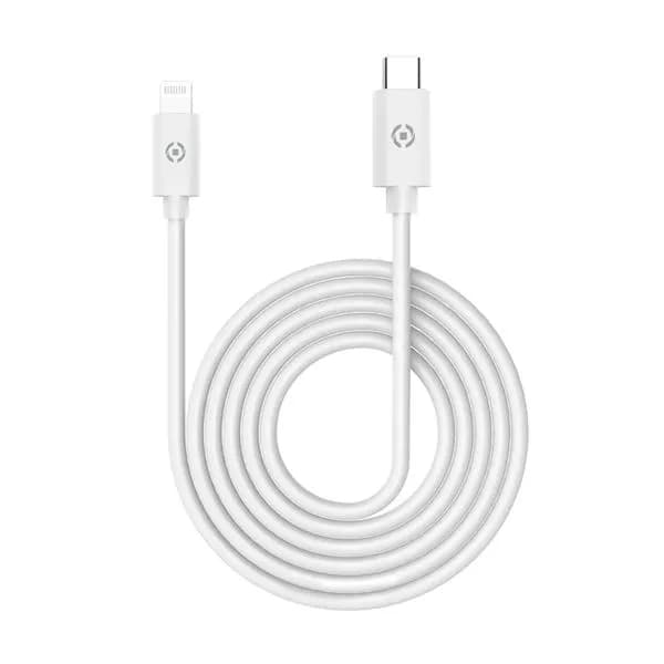 Celly USB-C – Lightning -kaapeli, 1 m, valkoinen