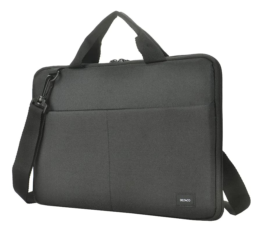 Deltaco Recycled Laptop sleeve -tietokonelaukku, musta, 12""