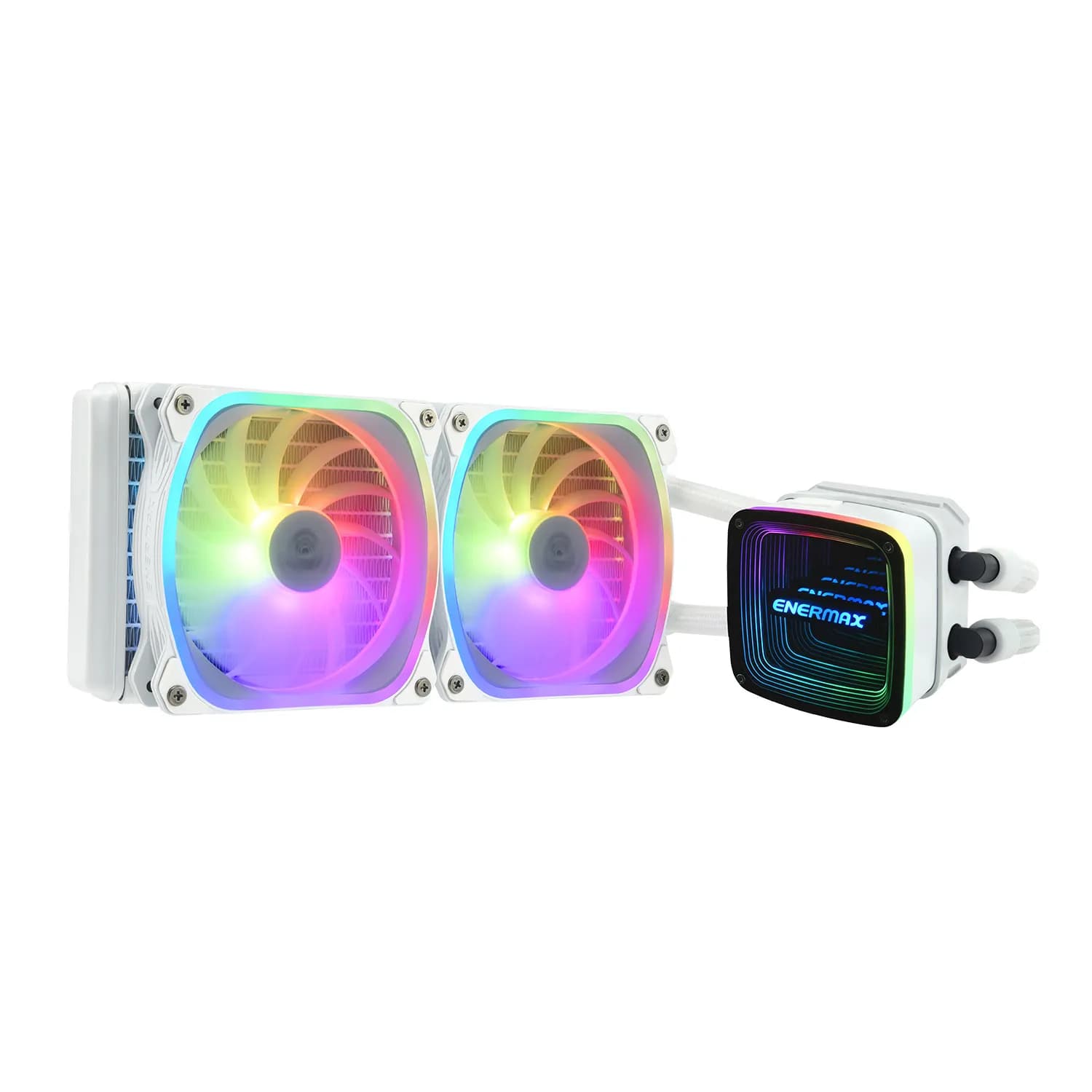 ENERMAX AQUAFUSION ADV 240mm ARGB -nestejäähdytin, valkoinen