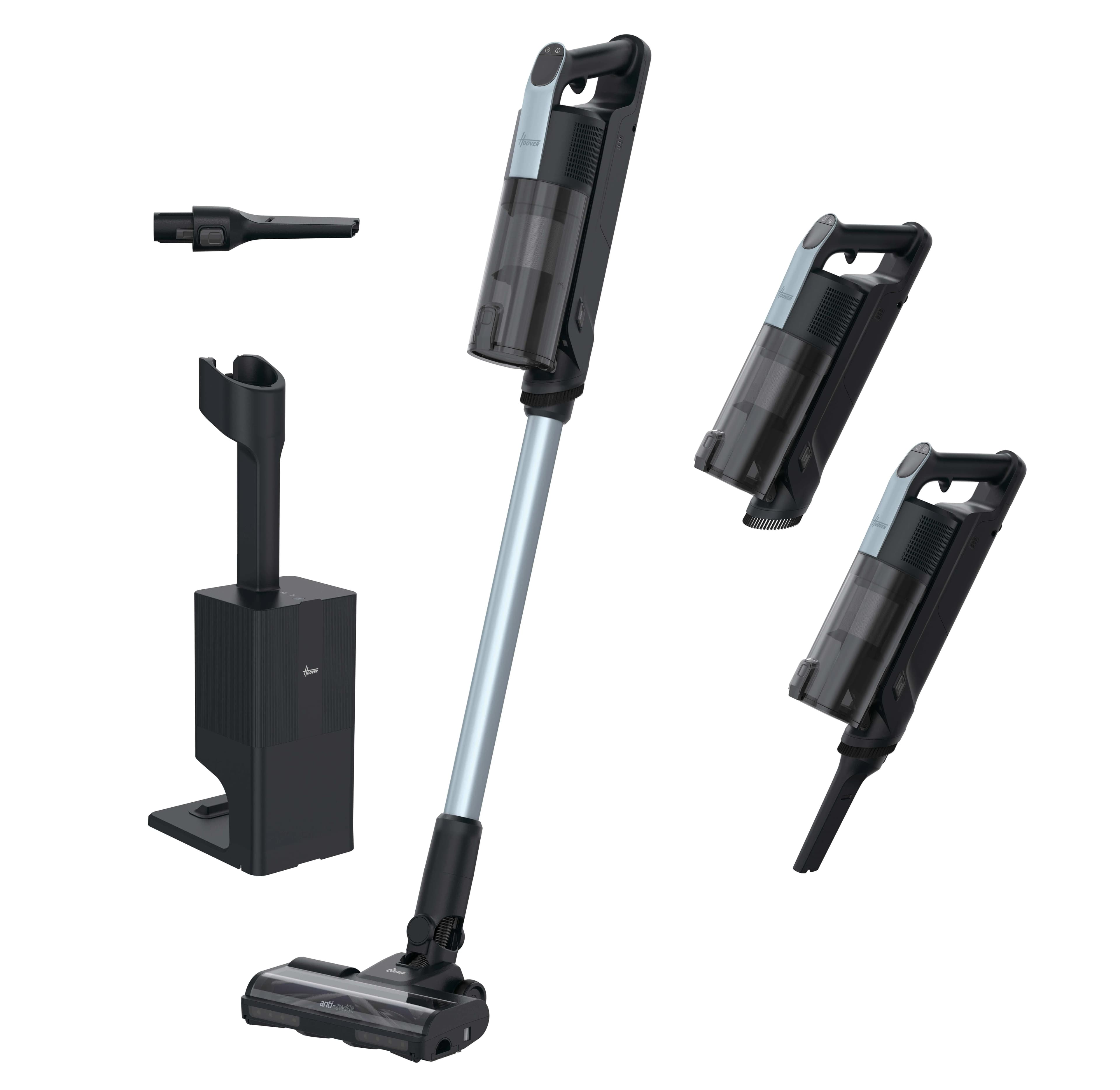 Hoover HF3 Pro -varsi-imuri, musta/hopea