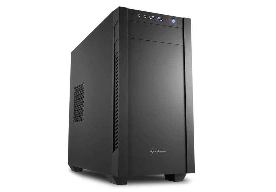Sharkoon S1000 -micro-ATX-kotelo, musta