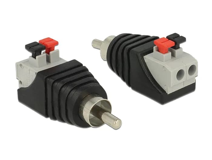 DeLOCK RCA sarjaliitin, RCA uros, 5mm