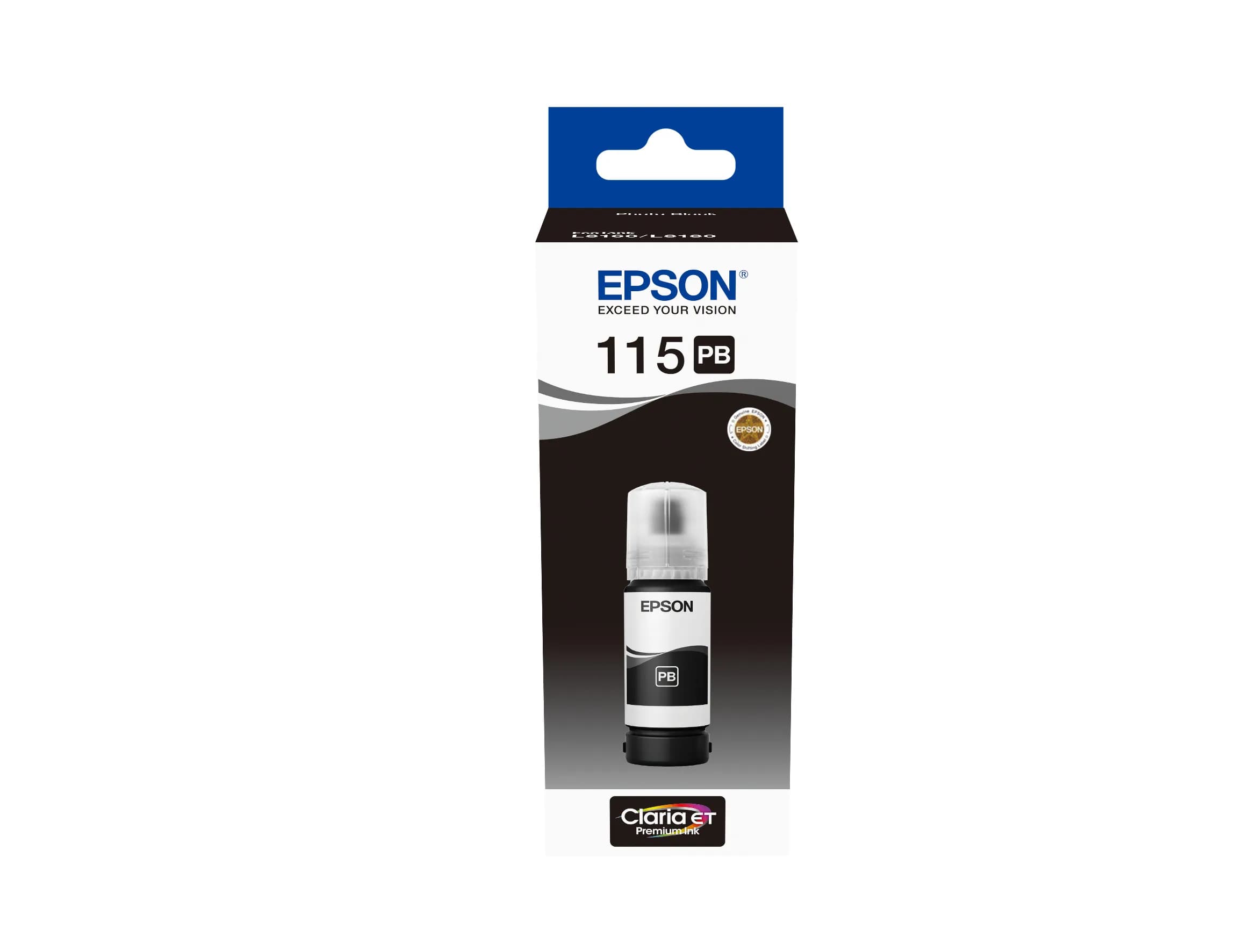 Epson EcoTank 115-mustepullo, 70 ml, valokuvamusta