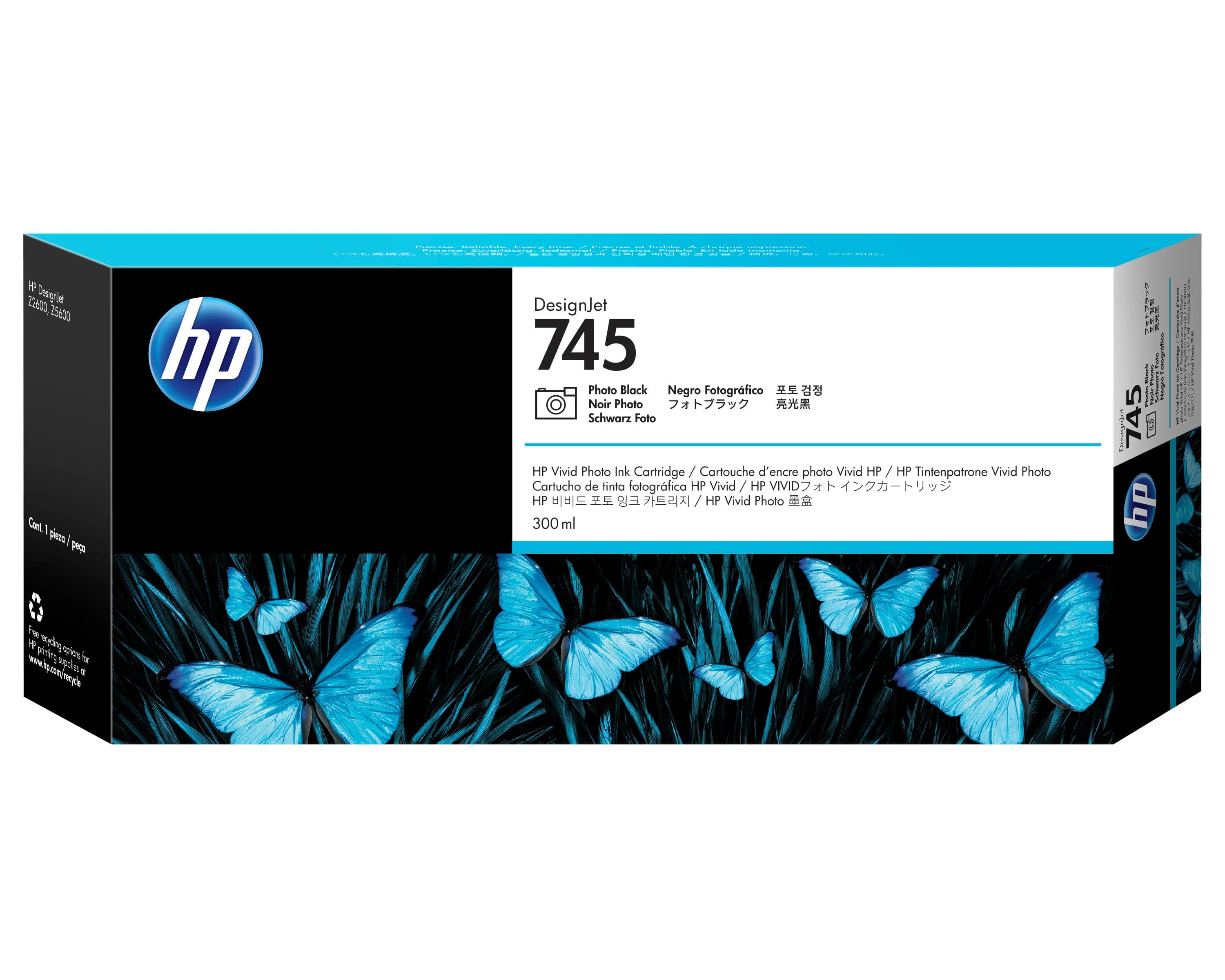 HP 745 XL-mustekasetti, 300 ml, valokuvamusta