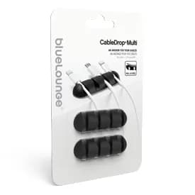 Bluelounge CableDrop Multi - Självhäftande hållare för sladdar, 2 pack
