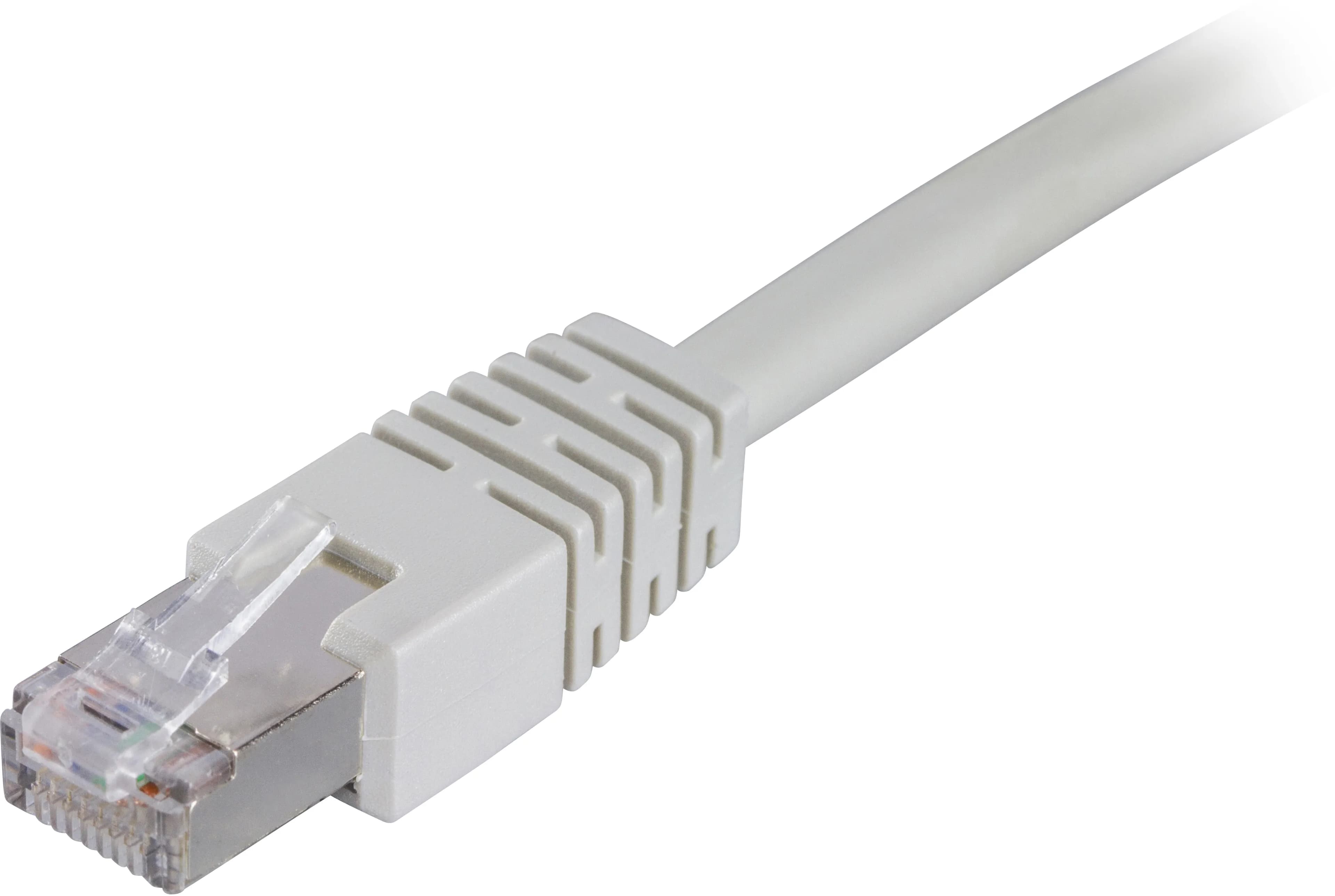 Deltaco Cat6 F/UTP RJ45 3m -verkkokaapeli, harmaa