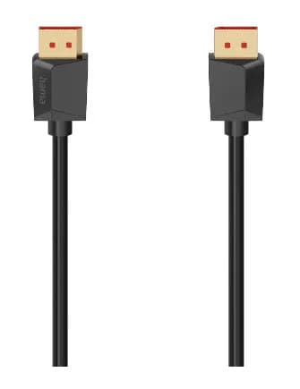 Hama DisplayPort 2.1 -kaapeli, jossa 8K, 240 Hz, 2 m, musta