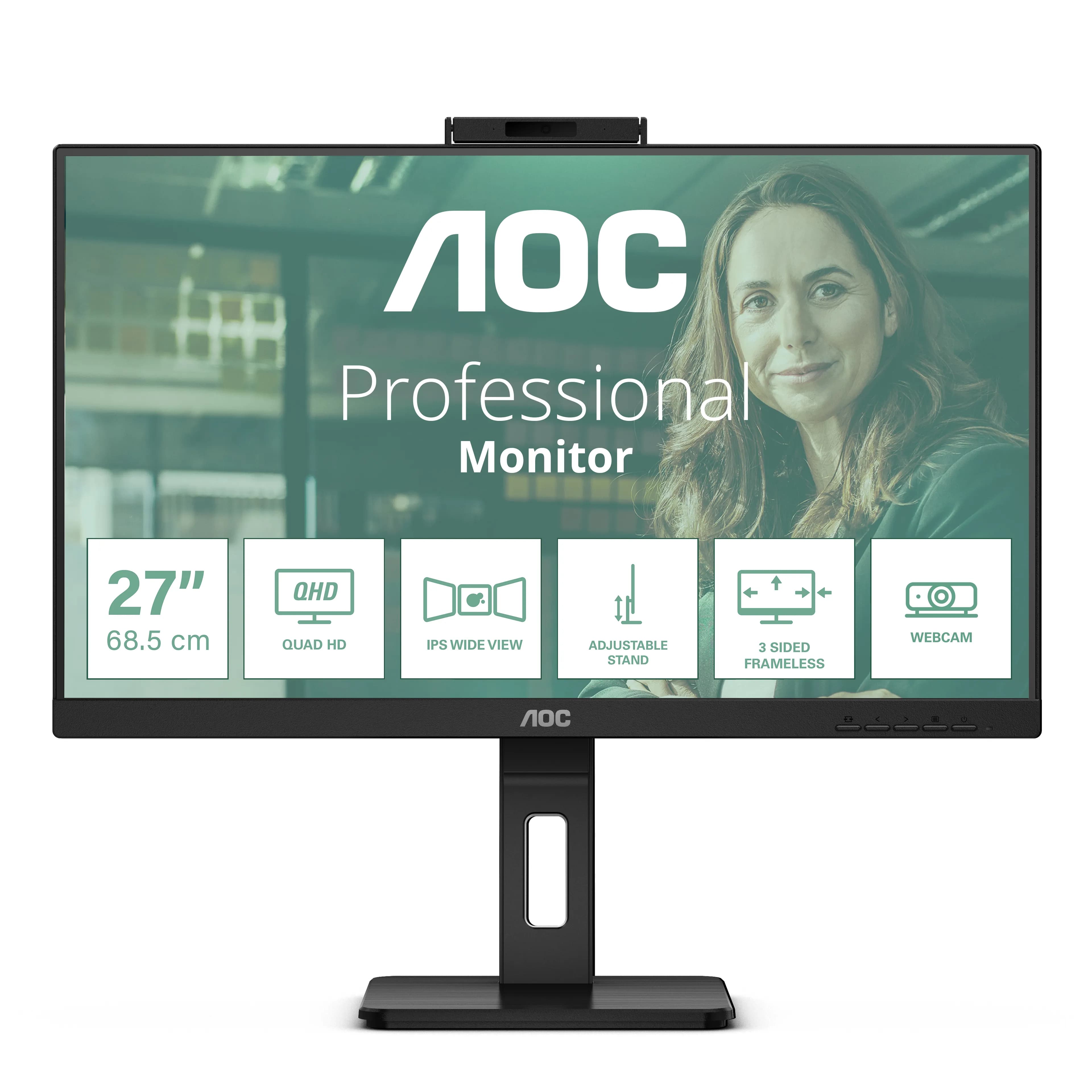 AOC Q27P3QW 27"" QHD, IPS -näyttö, USB hub