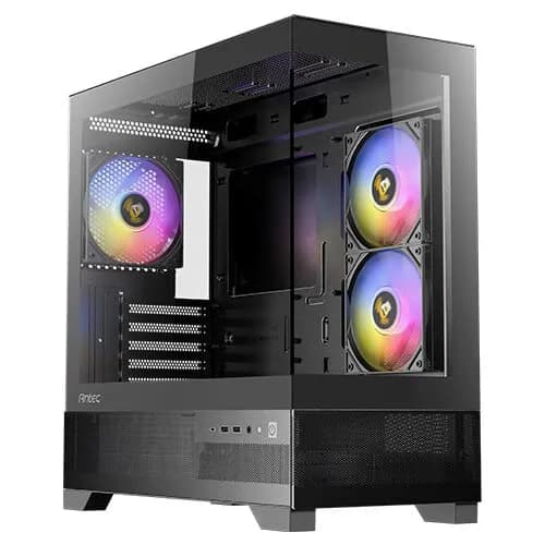 Antec CX500M -miditornikotelo RGB-valaistuksella, musta