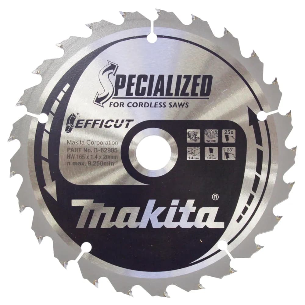 Makita -Pyörösahanterä 165 x 1,4 mm x 20 mm , EFFICUT