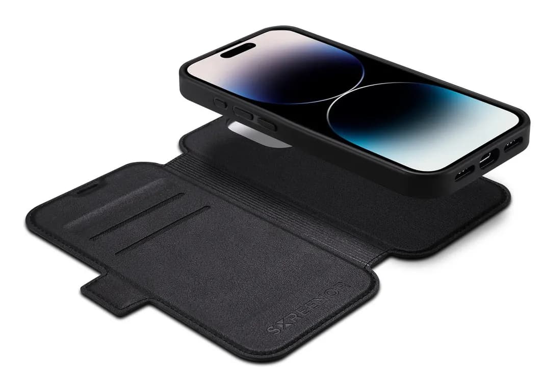 Screenor First MagSafe, iPhone 16 -suojakuori, Musta