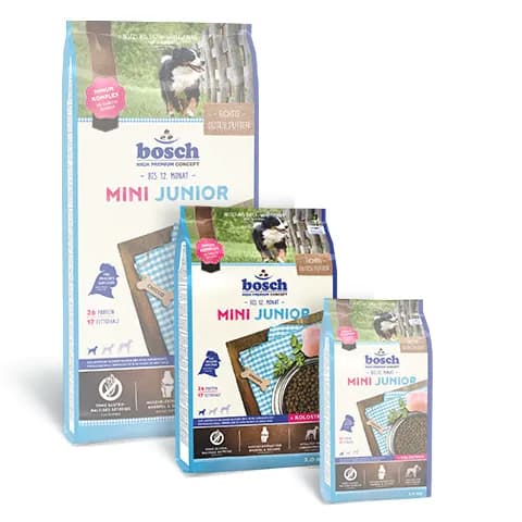 Bosch Mini Junior, Koiran kuivaruoka, Gluteeniton, 3 kg