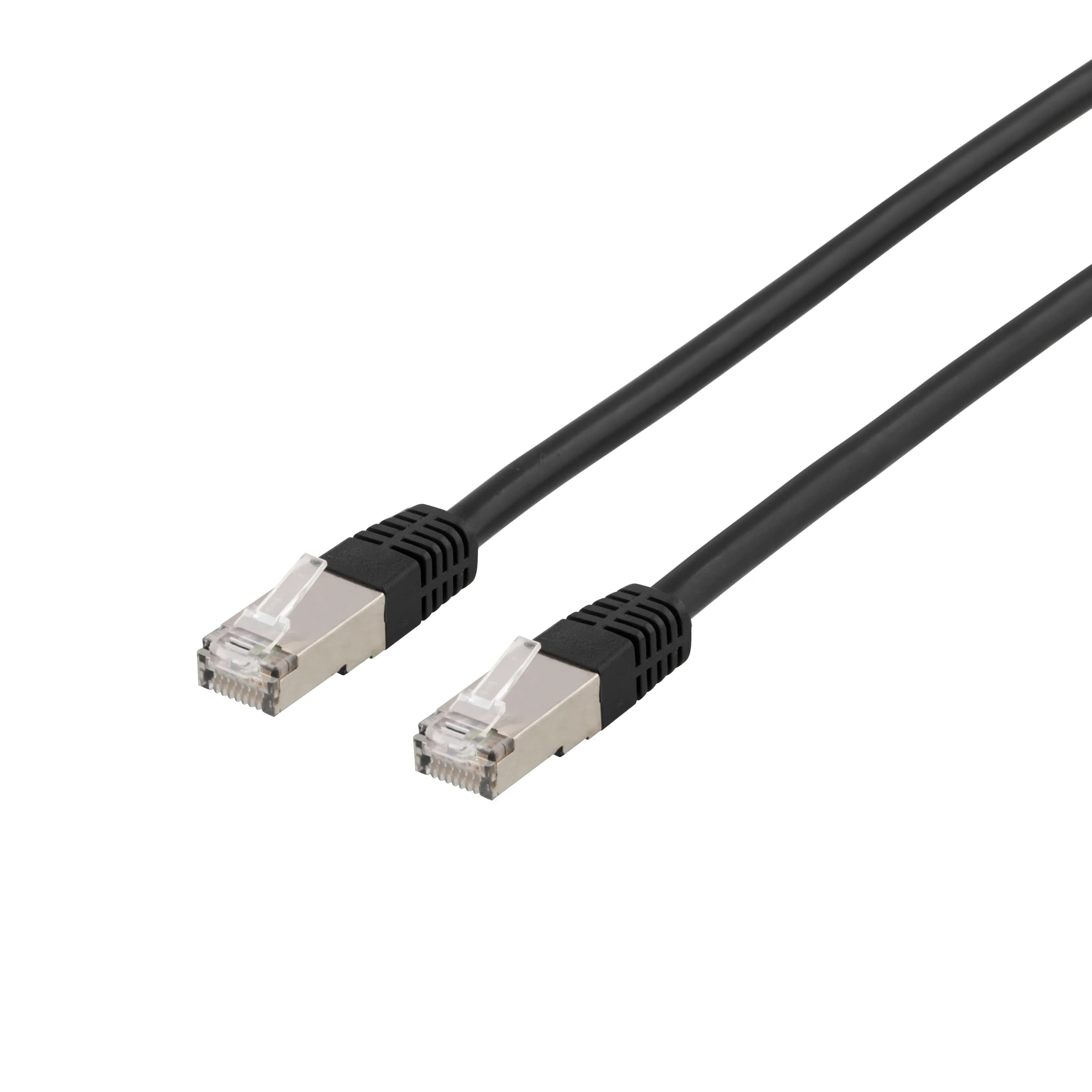 Deltaco Cat6a U/FTP RJ45 2m -verkkokaapeli, musta