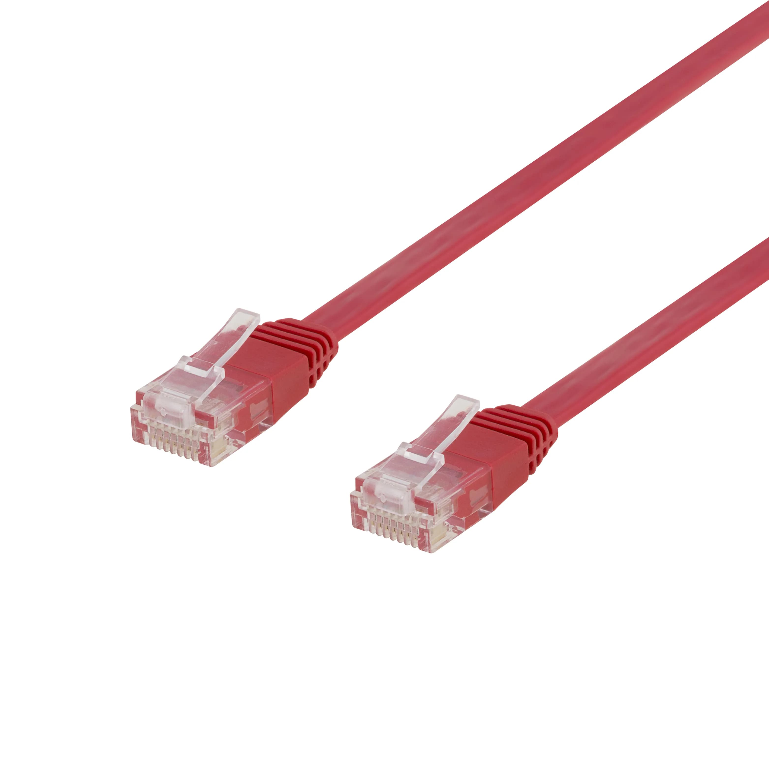 Deltaco Cat6 U/UTP RJ45 7m -verkkokaapeli, punainen