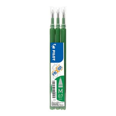 PILOT Täyttö 3-pack FriXion Pyyhittävä muste 0.7 vihreä 356087 Vastaa: N/A