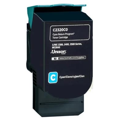 Lexmark Lexmark C2320C0 Värikasetti cyan 1.000 sivua C2320C0 Vastaa: N/A