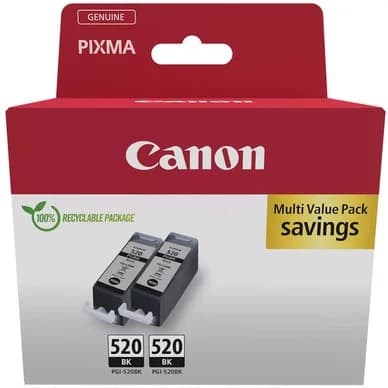 Canon Mustepatruuna musta 19ml, 2-pakkaus 2932B019 Vastaa: N/A